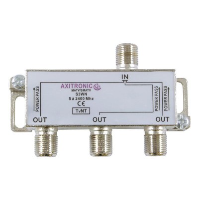 REPARTITEUR TV 3 SORTIES 2250MHZ  PASSAGE DE COURANT