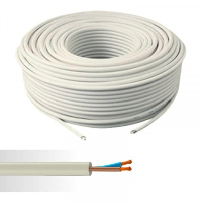 CABLE HO5VVF 2X1 BLANC C50