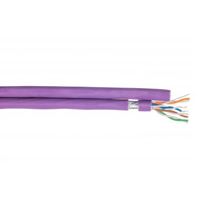 CABLE CATEGORIE 6A U/FTP 2x4P VIOLET 525MHZ 10G T500