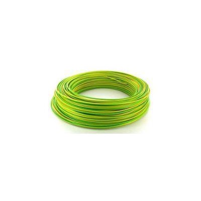 FIL HO7VK 4 VERT/JAUNE C100 SOUPLE