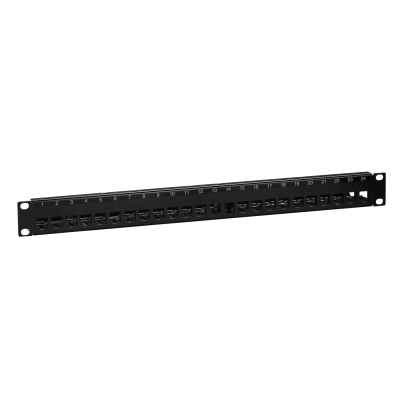 PANNEAU DE DISTRIBUTION 24 PORT RJ45 1U AFFLEURANT