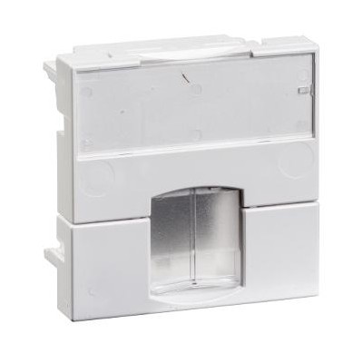 SUPPORT DE PRISE RJ45 45x45mm NON ADAPTABLE VOLET INCOLORE