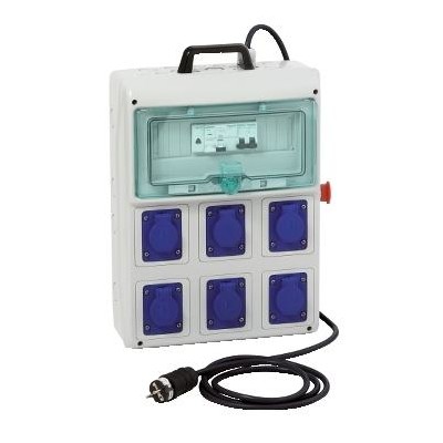 COFFRET DE CHANTIER SCHNEIDER 6x2P+T 16A + VOYANT + AU
