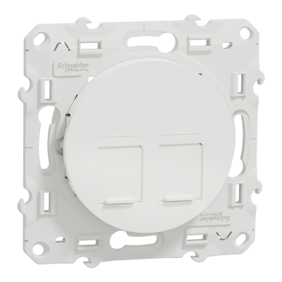 ODACE BLANC RJ45 CAT.6 UTP DOUBLE