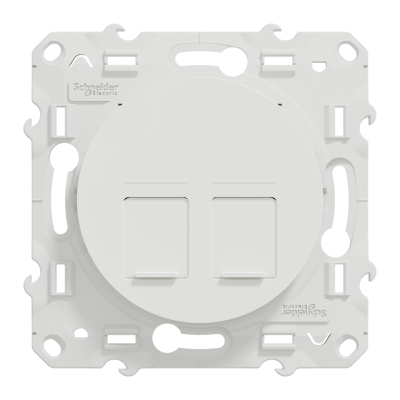 ODACE BLANC RJ45 CAT.6 UTP DOUBLE