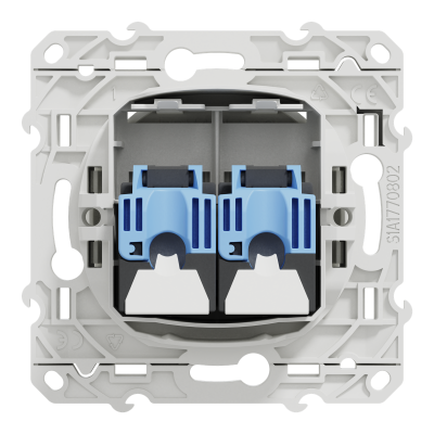 ODACE BLANC RJ45 CAT.6 UTP DOUBLE