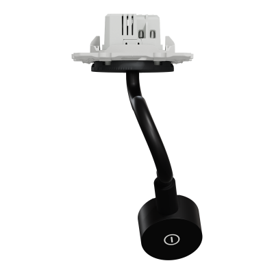 ODACE ANTHRACITE LISEUSE LED 2W 100LM + PRISE USB-A 2,1A