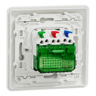OVALIS BLANC PC 10/16 2P+T AFFLEURANTE + USB C 10,5W