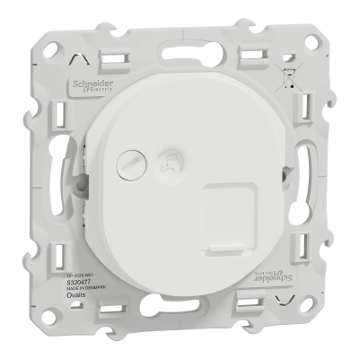 OVALIS BLANC PRISE RJ45 CAT.6A STP - MULTIEDIA + LONGUE DISTANCE GRAD