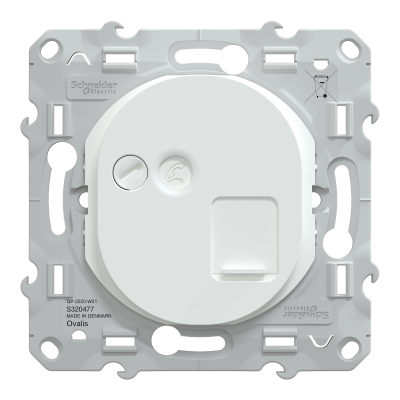 OVALIS BLANC PRISE RJ45 CAT.6A STP - MULTIEDIA + LONGUE DISTANCE GRAD