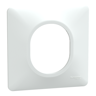 OVALIS BLANC PLAQUE  1 POSTE