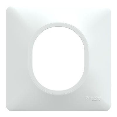 OVALIS BLANC PLAQUE  1 POSTE