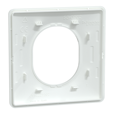 OVALIS BLANC PLAQUE  1 POSTE