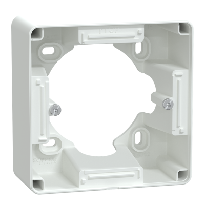 OVALIS BLANC BOITE POUR MONTAGE EN SAILIE  1 POSTE