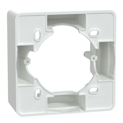 OVALIS BLANC BOITE POUR MONTAGE EN SAILIE  1 POSTE