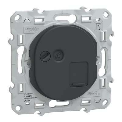 OVALIS ANTHRACITE PRISE RJ45 CAT.6 STP - RESEAUX VDI GRADE 3
