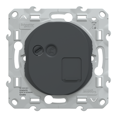 OVALIS ANTHRACITE PRISE RJ45 CAT.6 STP - RESEAUX VDI GRADE 3