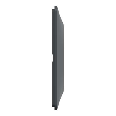 OVALIS ANTHRACITE PLAQUE  1 POSTE