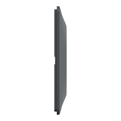 OVALIS ANTHRACITE PLAQUE  3 POSTES HORIZONTAL ENTRAXE 71MM