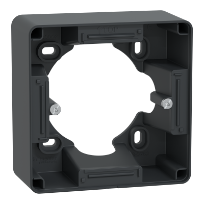 OVALIS ANTHRACITE BOITE POUR MONTAGE EN SAILIE  1 POSTE