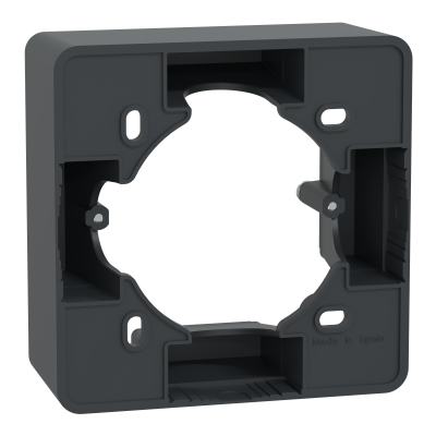 OVALIS ANTHRACITE BOITE POUR MONTAGE EN SAILIE  1 POSTE