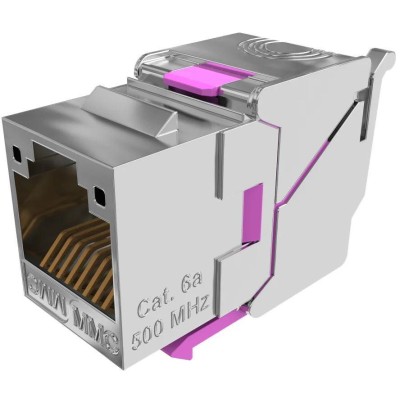 PRISE RJ45 BC SLIM CAT.6A BLINDE CEM 360° Sans outil