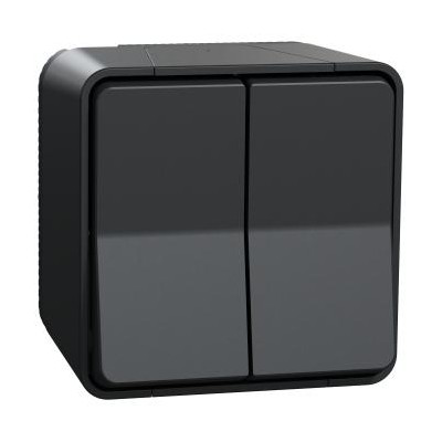 MUREVA ANTHRACITE SAILLIE DOUBLE VA ET VIENT IP55 IK07 COMPLET