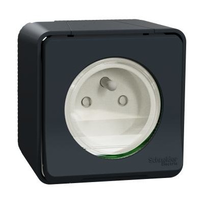 MUREVA ANTHRACITE SAILLIE PC 16A+T IP55 IK07 COMPLET
