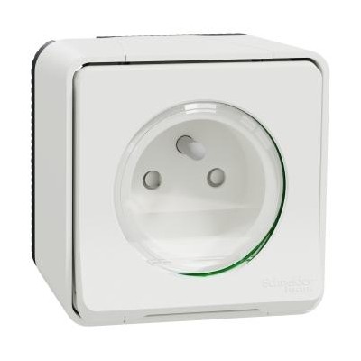 MUREVA BLANC SAILLIE PC 16A+T IP55 IK07 COMPLET
