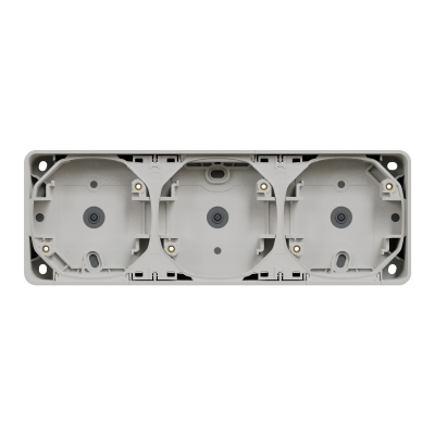 MUREVA BLANC COMPOSABLE SAILLIE BOITIER 3P HORIZONTAL IP55 IK07