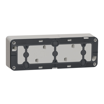 MUREVA BLANC COMPOSABLE SAILLIE BOITIER 3P HORIZONTAL IP55 IK07