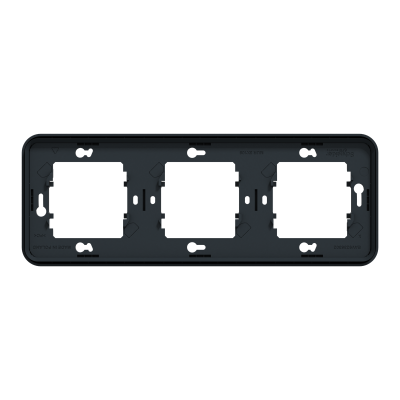 MUREVA ANTHRACITE COMPOSABLE ENCASTRE CADRE 3P HORIZONTAL IP44 IK08