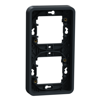 MUREVA ANTHRACITE COMPOSABLE ENCASTRE CADRE 2P VERTICAL IP44 IK08