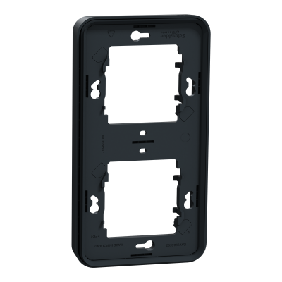 MUREVA ANTHRACITE COMPOSABLE ENCASTRE CADRE 2P VERTICAL IP44 IK08