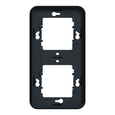 MUREVA ANTHRACITE COMPOSABLE ENCASTRE CADRE 2P VERTICAL IP44 IK08