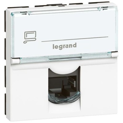 MOSAIC PRISE RJ45 CAT.6 FTP 2M BLANC