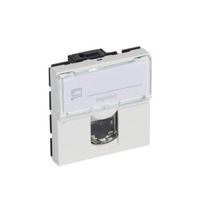 MOSAIC PRISE RJ45 CAT.6A STP 2M BLANC
