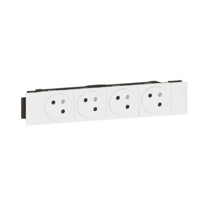 MOSAIC 4xPC 2P+T 2M BLANC SPECIAL GOULOTTE A CLIPAGE DIRECT