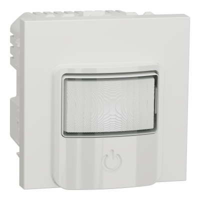 NEW UNICA BLANC DETECTEUR DE MOUVEMENT + POUSSOIR 2M