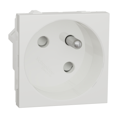 NEW UNICA BLANC PC 2P+T 16A 250V 2M 45°