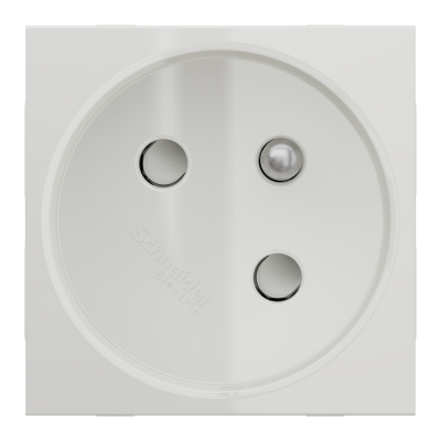 NEW UNICA BLANC PC 2P+T 16A 250V 2M 45°