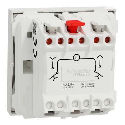 NEW UNICA BLANC POUSSOIR DE VOLETS STOP 10A 2M