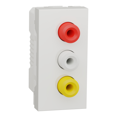 NEW UNICA BLANC PRISE RCA TRIPLE 1M