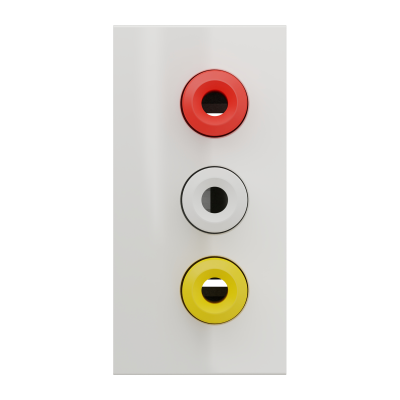 NEW UNICA BLANC PRISE RCA TRIPLE 1M