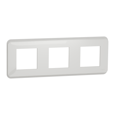 NEW UNICA PRO BLANC PLAQUE 3 POSTES (3 x 2 modules)