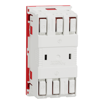 NEW UNICA ROUGE 2x PC 2P+T 16A 250V 2M 45° A DETROMPAGE SPECIAL GOU