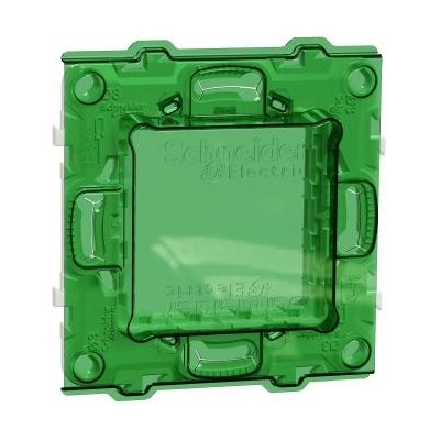 NEW UNICA SUPPORT PLASTIQUE 1 POSTE 2 MODULES + CAPOT PROTECTION