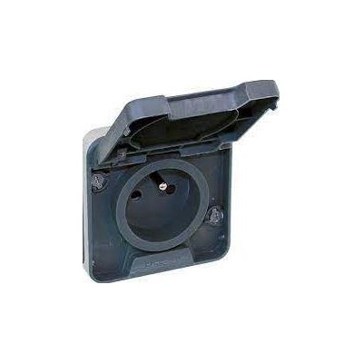 OXXO GRIS ENCASTRE PC 2P+T 16A IP55