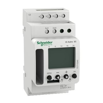 INTER CREPUSCULAIRE ASTRO PROGRAMMABLE SCHNEIDER  2 CANAUX
