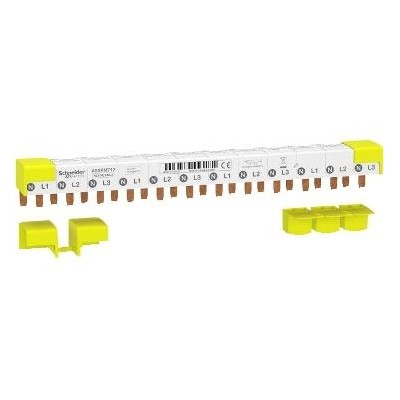PEIGNE IDT40 3P+N 12 MODULES 18mm 80A AVEC CONNECTEUR